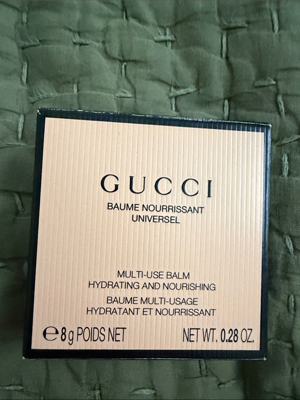 Gucci Multi-Use Nourishing Balm — Beige with Black Trim NIB , NWT
